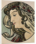 Head of a Woman by Alphonse Marie Mucha