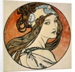 Woman with a Headscarf by Alphonse Marie Mucha