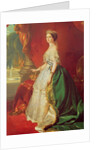 Empress Eugenie after a portrait by Francois Xavier Winterhalter by Francois Gabriel Guillaume Lepaulle