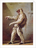Character from the Commedia dell'Arte by Claude Gillot