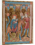 Ms 3016 fol.12 The Flight into Egypt by French School