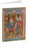 Ms 3016 fol.12 The Flight into Egypt by French School