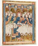 Ms 3016 fol.14 The Last Supper by French School