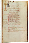 Ms 19 fol.47 Page of text with a historiated initial by Italian School