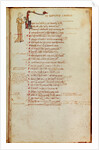 Ms 19 fol.47 Page of text with a historiated initial by Italian School