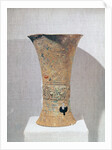 Ritual 'ku' beaker decorated with monster masks, from Ming-Kung-Lu, Zhengzhou, Henan, Shang Dynasty, 16th-15th century BC by School Chinese