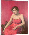 Romanian Woman in a Red Dress, 1925 by Felix Edouard Vallotton