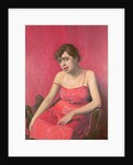 Romanian Woman in a Red Dress, 1925 by Felix Edouard Vallotton