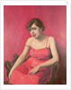 Romanian Woman in a Red Dress, 1925 by Felix Edouard Vallotton