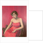 Romanian Woman in a Red Dress, 1925 by Felix Edouard Vallotton