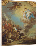 Study for Louis XIII Dedicating the Church of Notre-Dame-des-Victoires to the Virgin in 1629, before 1748 by Carle van Loo