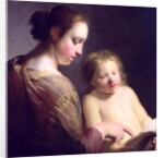 The Virgin Teaching the Infant Christ to Read, c.1630 by Pieter Fransz. de Grebber