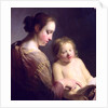 The Virgin Teaching the Infant Christ to Read, c.1630 by Pieter Fransz. de Grebber