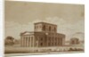 Perspective view of the house of the director of the salt works in the 'ideal city' of Chaux by Claude Nicolas Ledoux