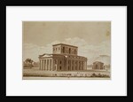 Perspective view of the house of the director of the salt works in the 'ideal city' of Chaux by Claude Nicolas Ledoux