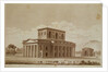 Perspective view of the house of the director of the salt works in the 'ideal city' of Chaux by Claude Nicolas Ledoux