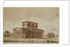 Perspective view of the house of the director of the salt works in the 'ideal city' of Chaux by Claude Nicolas Ledoux
