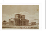 Perspective view of the house of the director of the salt works in the 'ideal city' of Chaux by Claude Nicolas Ledoux