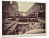 Construction of the metro system along the rue de Rivoli, 1898 by French School
