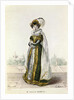 Marie Dorval in 'Marion Delorme' by Victor Hugo at the Theatre de la Porte Saint-Martin, engraved by F. Noel by L. Marin