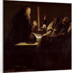 The Ecstasy of St. Francis, A Monk at Prayer with a Dying Monk by Georges de la Tour