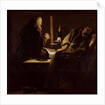 The Ecstasy of St. Francis, A Monk at Prayer with a Dying Monk by Georges de la Tour