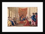 Poliphilus Kneeling before Queen Eleuterylida, c.1643-44 by Eustache Le Sueur