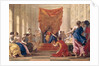 Poliphilus Kneeling before Queen Eleuterylida, c.1643-44 by Eustache Le Sueur