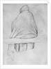 Monk seated on a bench, seen from behind by Antonio Pisanello