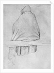 Monk seated on a bench, seen from behind by Antonio Pisanello