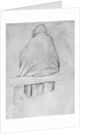 Monk seated on a bench, seen from behind by Antonio Pisanello