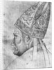 Head of a bishop by Antonio Pisanello
