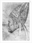 Head of a bishop by Antonio Pisanello