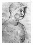 Soldier wearing a helmet by Antonio Pisanello