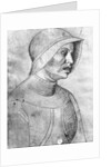 Soldier wearing a helmet by Antonio Pisanello