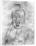 Soldier wearing a visored helmet by Antonio Pisanello