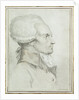 Portrait of Maximilien de Robespierre by Jean Michel the Younger Moreau