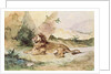 A Lion in the Desert, 1834 by Ferdinand Victor Eugene Delacroix