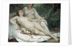 Bathers or Two Nude Women, c.1858 by Gustave & Hanoteau Hector (1823-90) Courbet