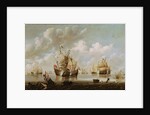 Naval Battle by Willem van de the Younger Velde