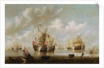 Naval Battle by Willem van de the Younger Velde