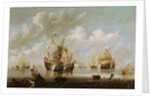 Naval Battle by Willem van de the Younger Velde