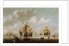Naval Battle by Willem van de the Younger Velde