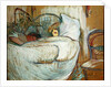 In Bed, 1894 by Henri de Toulouse-Lautrec