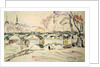The Pont des Arts, 1924 by Paul Signac