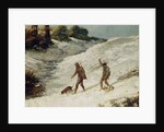 Hunters in the Snow or The Poachers by Gustave Courbet