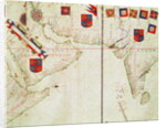 Fol.16 Map of Persia, Arabia and India, from an atlas, 1571 by Fernao Vaz Dourado