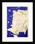 Map of Spain and Portugal by Ptolemy