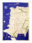 Map of Spain and Portugal by Ptolemy
