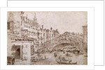 The Rialto Bridge, Venice by Francesco Guardi